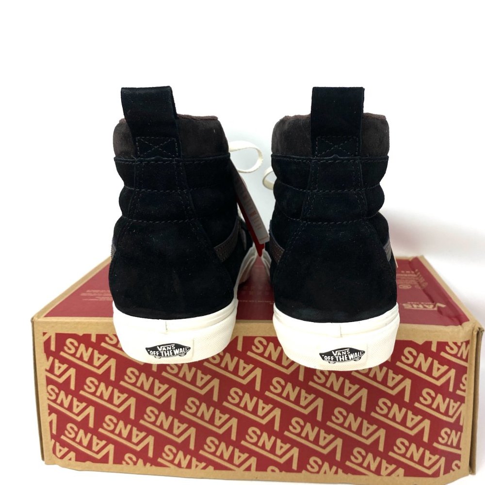 VANS Sk8-Hi MTE Boots Suede Black Brown High Top Winter Shoes Women VN0A4BV7V3Z1 - Picture 7 of 9